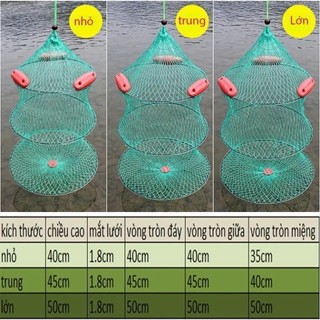 Giỏ đựng cá 3 tầng có phao nổi