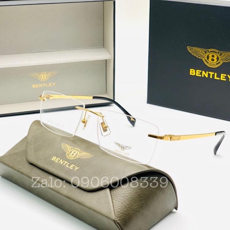 Kính Không Gọng BenTley, Chất liệu Titanium siêu nhẹ mạ vàng 14k