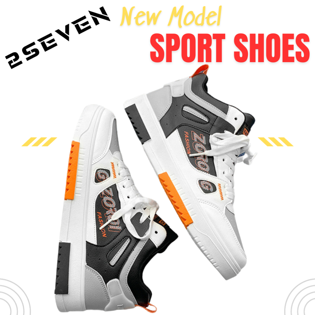 Giày thể thao nam cổ cao đế bằng Sneakers Da cao cấp Bản Full Box 2024 GH25 2Seven