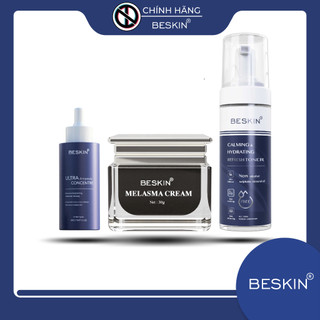 Dưỡng đêm cho da nám, tàn nhang - bao gồm các sản phẩm: toner tạo bọt, tinh chất trắng da, kem face nám 30g