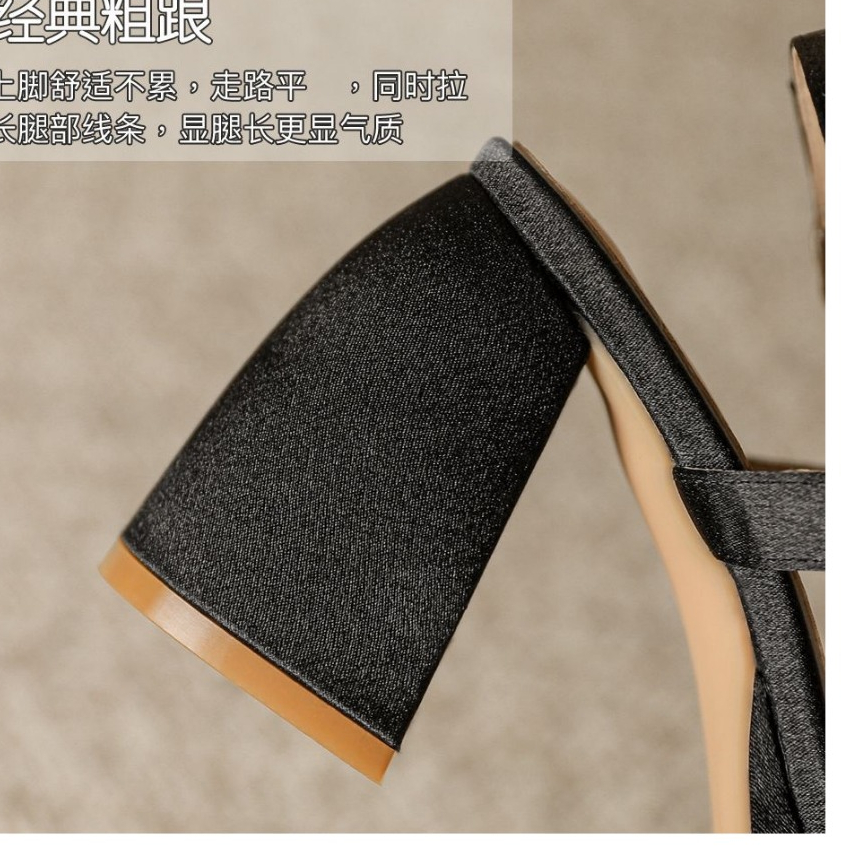 SANDAL CAO GÓT SIZE NHỎ 32 33 ĐẾ DÀY DA BÓNG SANG HÀNG QCCC CAO 8.5CM