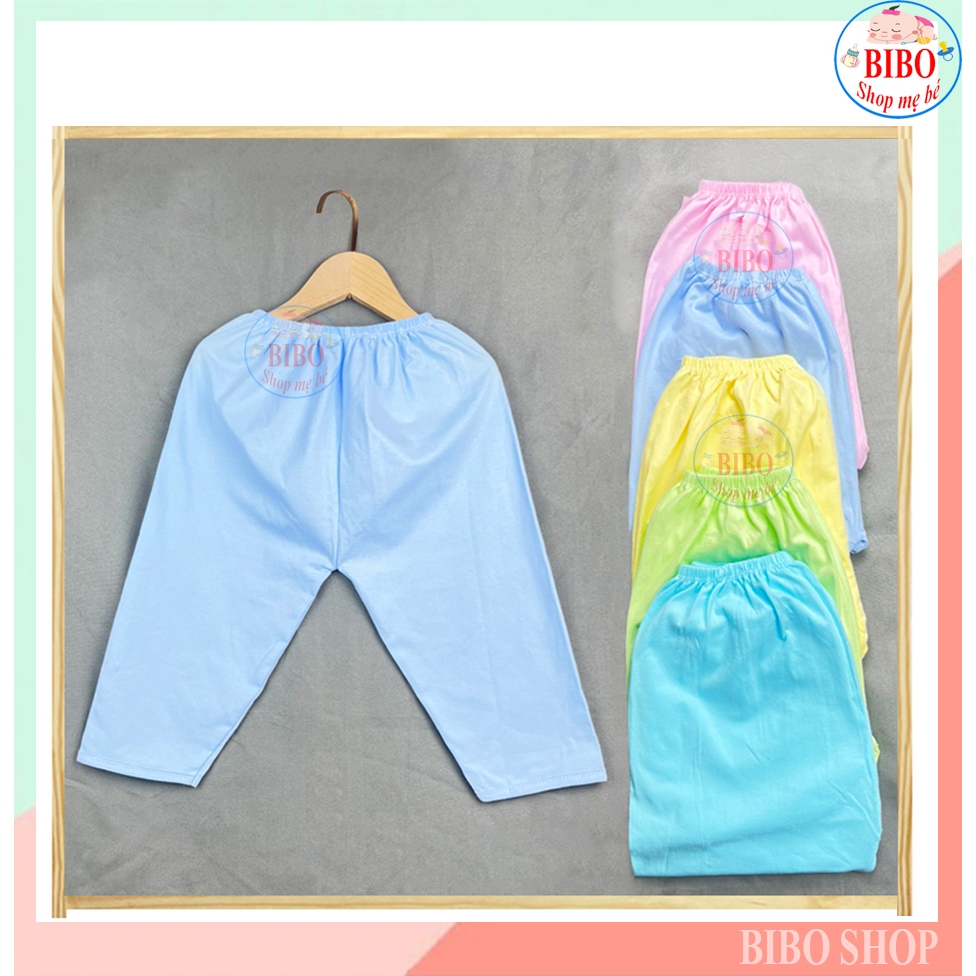 Quần Dài Màu Cho Bé Sơ Sinh Chất 100% Cotton Dày Dặn, Mịn, Đẹp,Cho Bé Mặc Nhà Mát Loại Màu