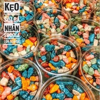 Kẹo sỏi đá nhân socola lon 400gr, hàng ngon nhà làm.