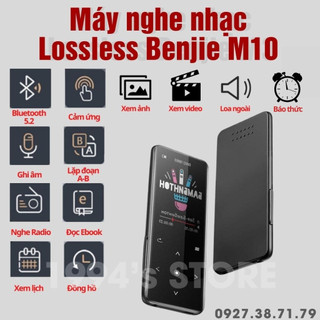 Benjie M10 - Máy Nghe Nhạc Lossless Bản 2024 - Cảm ứng - Bluetooh 5.2 APTX - Loa Ngoài Siêu Lớn - Pin 80h - Xem phim ảnh