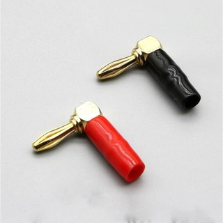 Jack bắp chuối vuông góc Bẻ cong cắm loa- Jack bắp chuối 4mm loại tốt