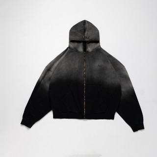 Áo hoodie zip loang tim fashion - áo nỉ cotton unisex form cánh dơi