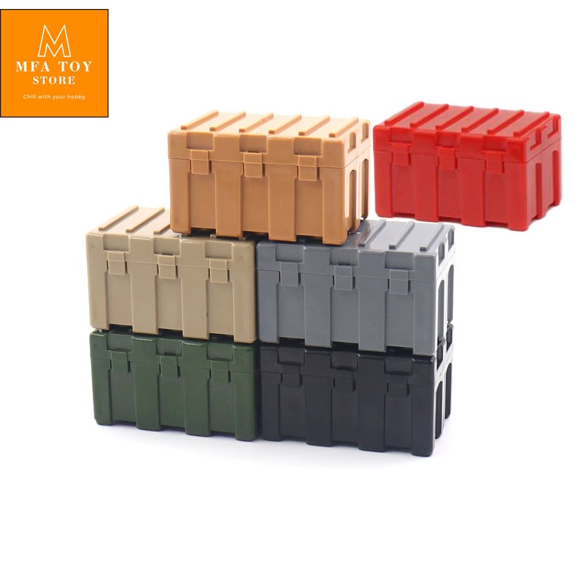 Đồ chơi lắp ráp swat army , mô hình lắp ghép quân sự - Thùng to đựng vũ khí MFA TOY STORE No.421-2