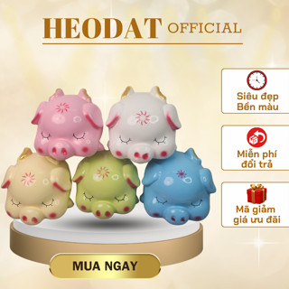  Ống heo đất tiết kiệm kiểu dáng lợn đất thiên thần có cánh má phính siêu cute dễ thương nhiều màu 