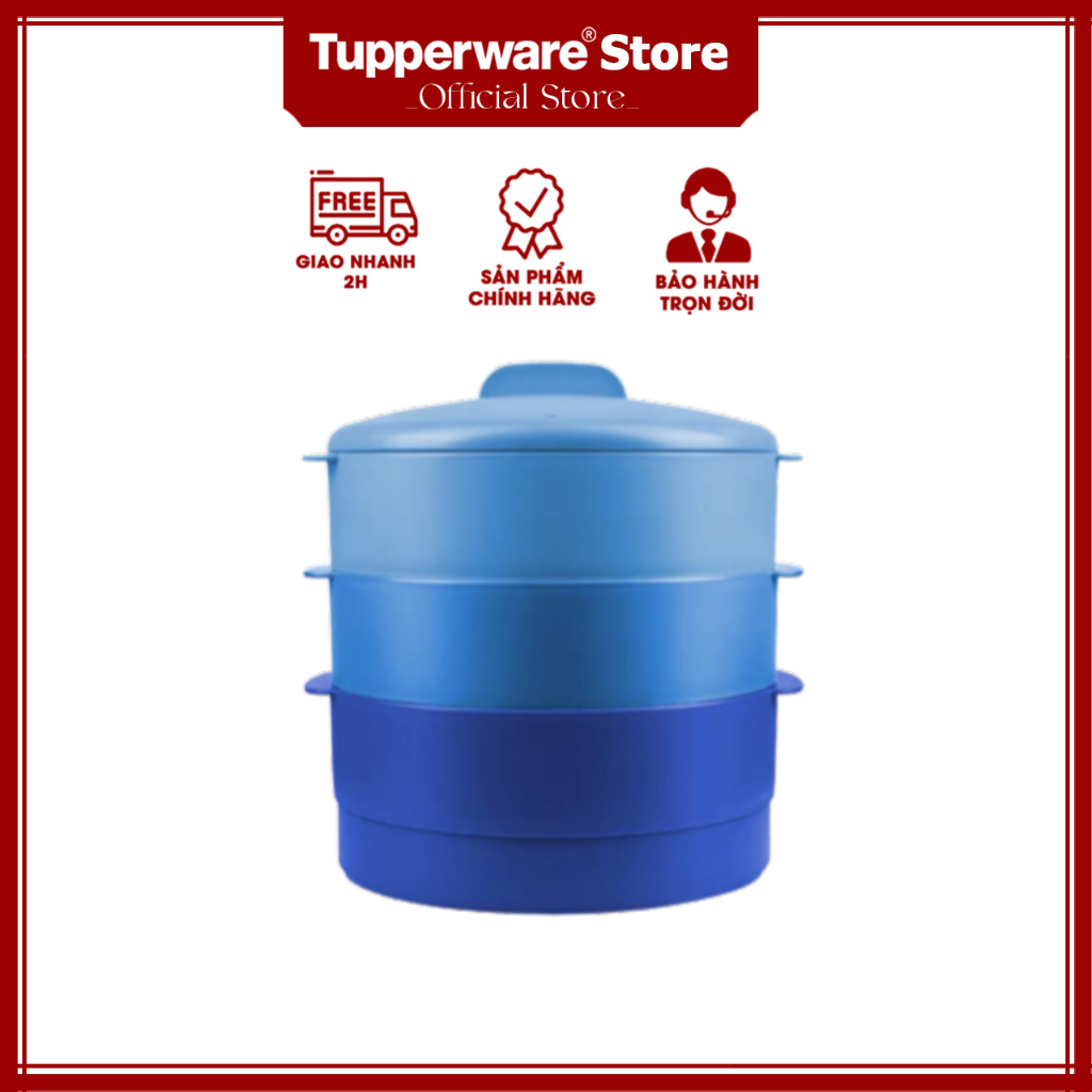 Xửng Hấp Tupperware Steam It (3 Tầng)