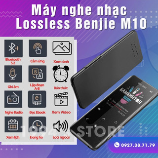 FREESHIP Máy Nghe Nhạc Lossless Benjie M10 Bản 2024 Bluetooth 5.2 APTX Loa Ngoài Siêu Lớn - Pin 80h - Xem phim, xem ảnh