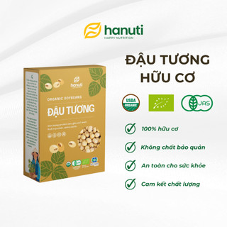 Đậu tương hữu cơ khô Hanuti (sống) - Giống bản địa, đạt chứng nhận hữu cơ quốc tế - 450gr