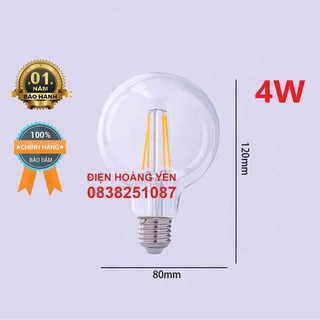 bóng led edison G80 giả dây tóc trang trí