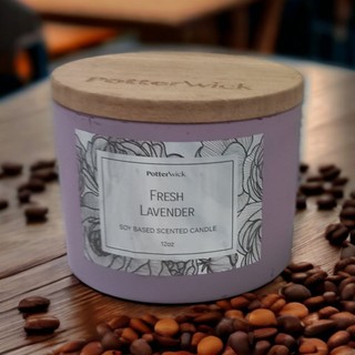 Nến thơm fresh lavender-potter wick vnxk âu mỹ
