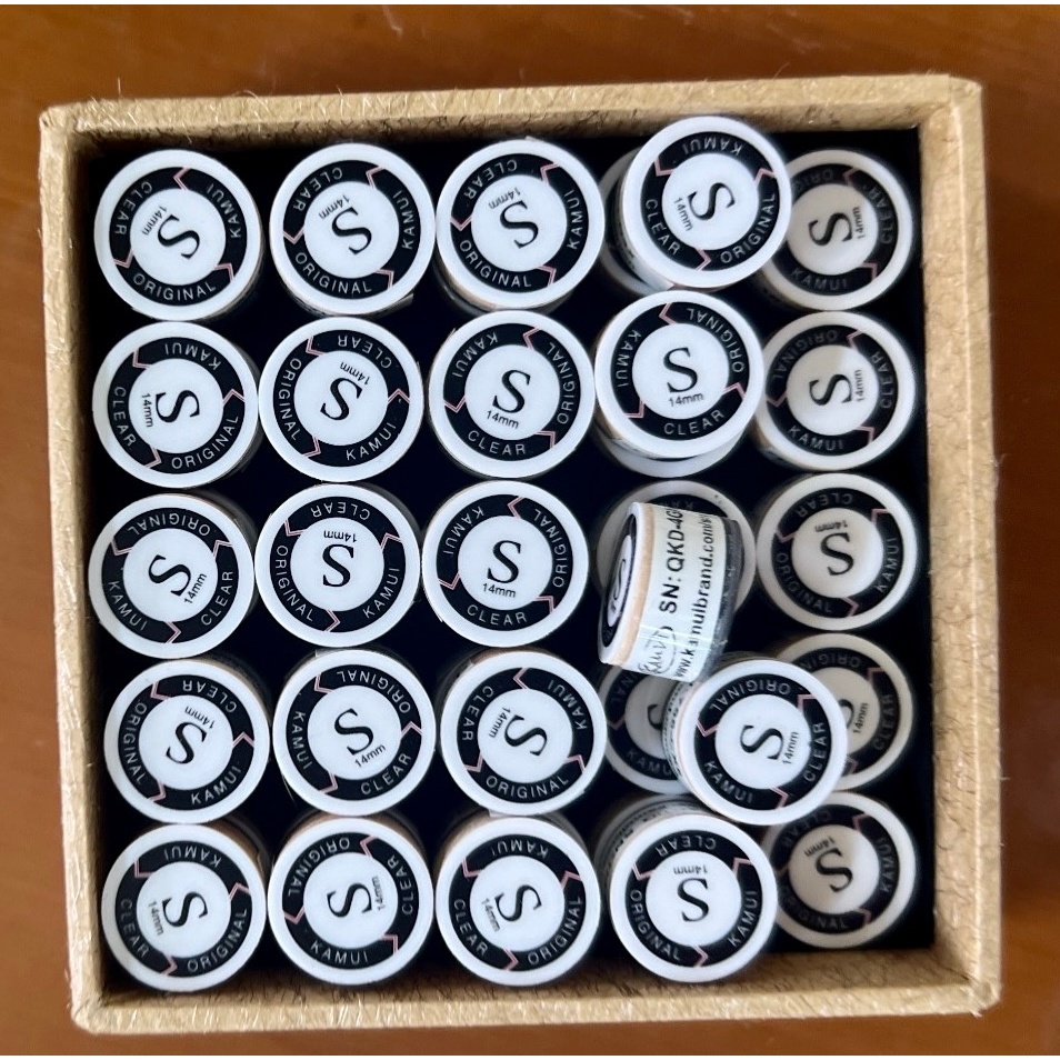 Đầu Tẩy Bida Kamui Clear Đen - Vàng | Đầu tẩy bida cá nhân cao cấp