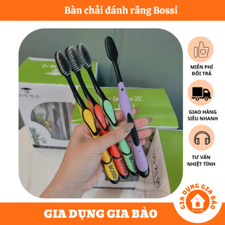 Bàn chải đánh răng than tre hoạt tính, siêu mềm, bàn chải bossi