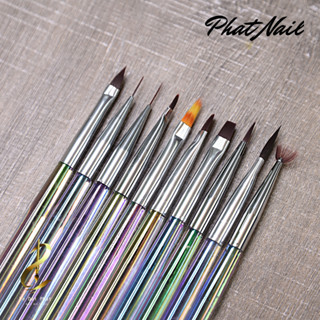 Set 10 cọ thân 7 màu siêu đẹp dùng vẽ móng