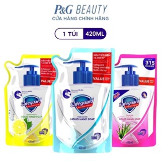 NƯỚC RỬA TAY SAFEGUARD SẠCH 99,9% VI KHUẨN & DỊU NHẸ CHO DA CHAI 450ML/420ML