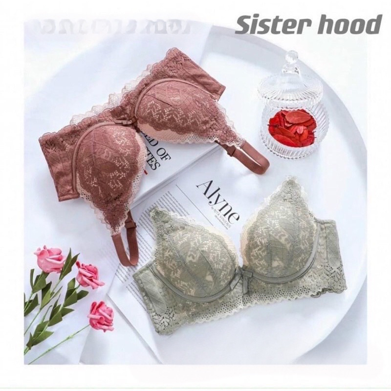 Áo lót nữ ren cao cấp không gọng đệm dày HA239 siêu đẩy nâng ngực tạo khe