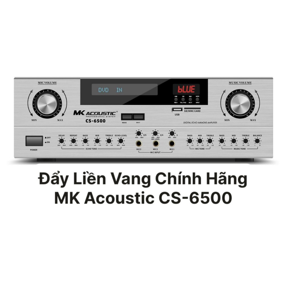 Đẩy Liền Vang Chính Hãng MK ACOUSTIC Kết Nối BLUETOOTH,USB,AV Line. Thế Hệ Karaoke Gia Đình Mới 2022