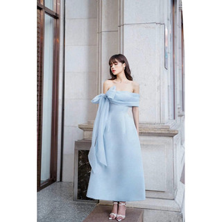Đầm thiết kế đủ size chất phi hàn mịn phối tơ full 2 lớp mẫu mới hotrend năm nay