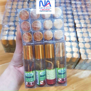 Chai dầu lăn sâm thái lan nắp vàng
