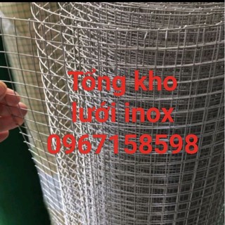 cuộn lưới inox 201 dài 30 mét ô 1cm khổ cao 1mét