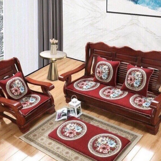 Thảm trải ghế tây âu,thảm trải trên ghế gỗ đệm ghế sofa đệm trải ghế cao cấp thảm ghế dài nhập khẩu{tặng 1 thảm chân ]