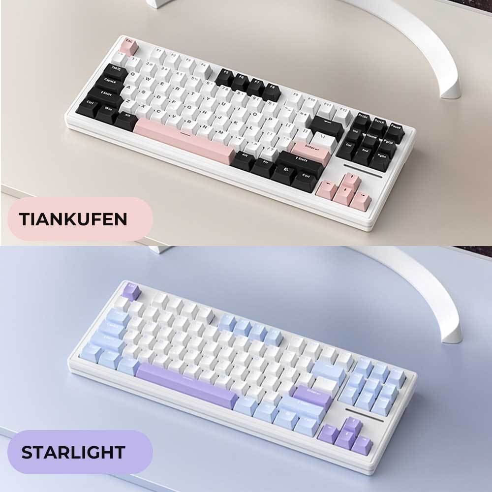 Bàn Phím Cơ Gaming Không Dây 3 mode Led RGB Hotswap lót foam đầy đủ XinMeng M87 Pro Luneta KB01 | BigBuy360 - bigbuy360.vn