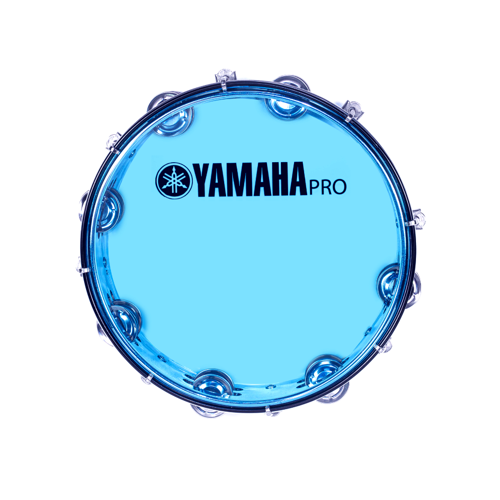 Trống lắc tay, Lục lạc gõ bo, Tunable Tambourine - Yamaha Pro YT9 Silver Blue - New version, size 10 inch