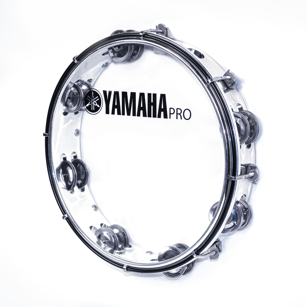 Trống lắc tay, Lục lạc gõ bo, Tunable Tambourine - Yamaha Pro YT9 Silver - New version, size 10 inch