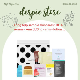 Mẫu / Sample gói mini dưỡng da mỹ phẩm Sephora