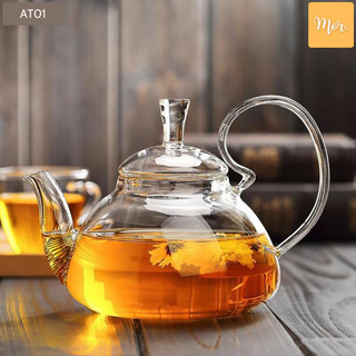 Ấm trà thuỷ tinh chịu nhiệt 600ml - AT01