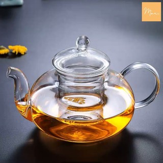 Ấm trà thuỷ tinh chịu nhiệt 600ml - AT02