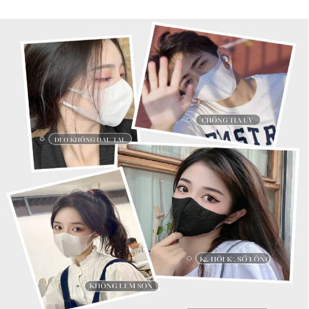 Thùng 500 chiếc khẩu trang 5D DENTAL MASK Chính Hãng 3 lớp Kháng Khuẩn dày dặn Chống Tia Uv ,Bụi Mịn