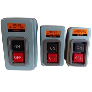 Công tắc nút nhấn 3 pha , Nút nhấn on off , Công tắc hộp , Công tắc bật tắt motor 3 pha