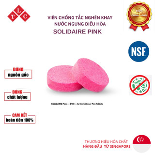 SOLIDAIRE pink - Viên chống tắc nghẽn khay nước ngưng điều hòa (1 VIÊN)