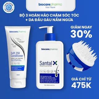 Combo Gội Xả Lược dành riêng cho tóc gàu phiên bản mới Biocarepharma