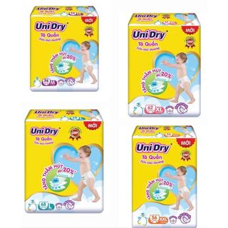 Tã/bỉm quần unidry m74/l68+8/xl62/xxl56 - siêu khô thoáng