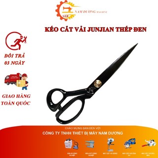 Kéo cắt vải > cắt may > Kéo cắt vải thép đen cao cấp sắc bén không rỉ (dùng cho thơ may thiết kế thời trang) kéo cắt da