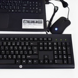 Combo Phím Chuột HP KM100 USB (Đen)