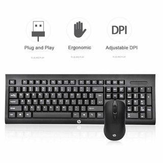 Combo Phím Chuột HP KM100 USB (Đen)