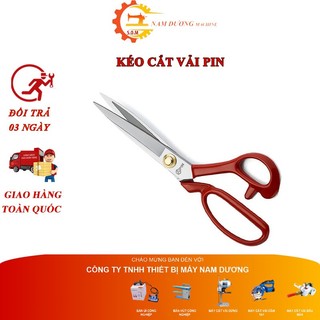 Kéo cắt may > Kéo cắt vải Hiệu PIN cao cấp màu đỏ ( kèm quà tặng )