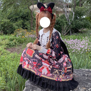 Váy babydoll kiểu loli mèo đen/ tím đồ đi chơi/ hóa trang/cosplay/ halloween 2024