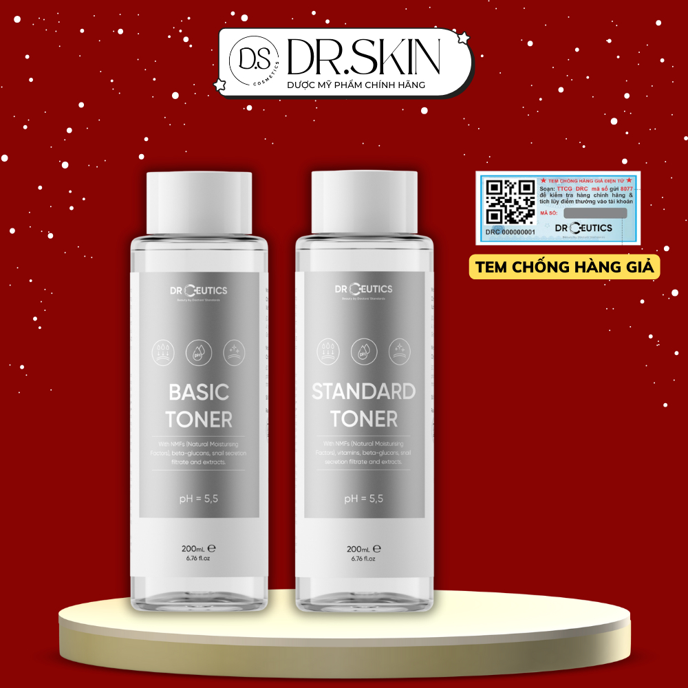 DRCEUTICS Basic Toner Và Standard Toner Cấp Ẩm Cho Da (200ml)