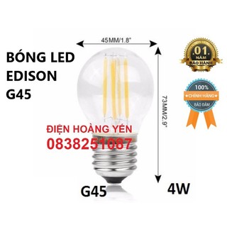 Bóng Led G45 4W Trang Trí, led edison