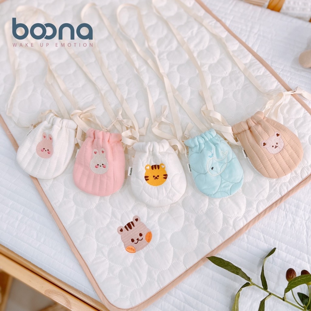 Túi đựng tỏi trần bông Boona, túi đeo tránh vía cho bé sơ sinh