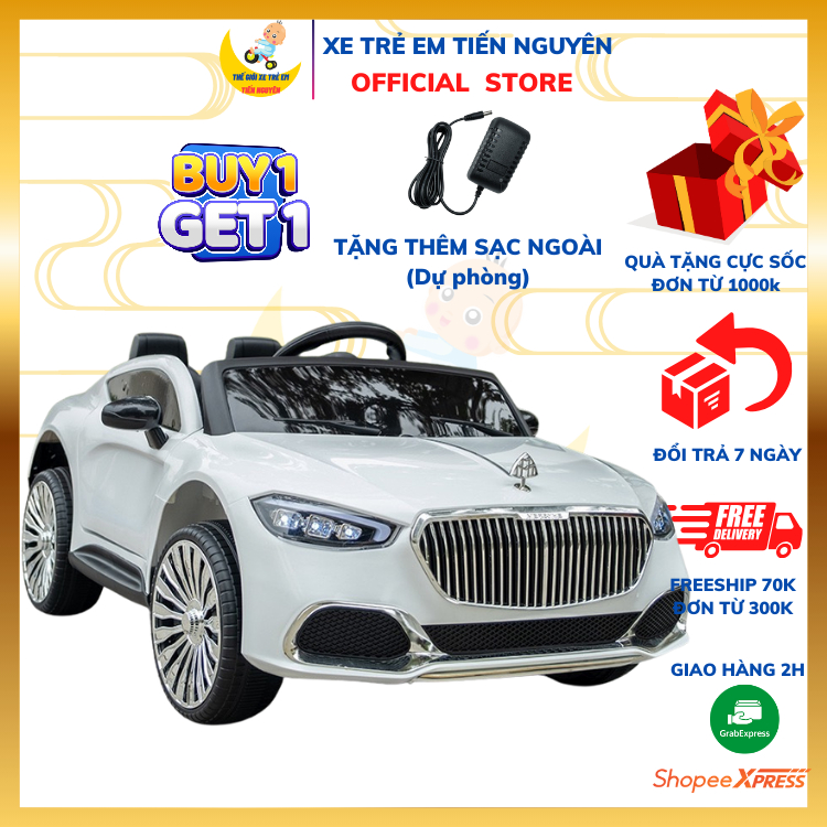 Xe Ô Tô Điện Trẻ Em Maybach Hzbb966 Có Điều Khiển Từ Xa Và Bluetooth, Tặng Kèm Sạc Điện, Bảo Hành 12 Tháng Lồi 1 Đổi 1