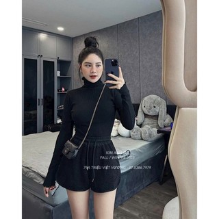 Áo giữ nhiệt Bigsize nữ cổ bèo (60-100Kg)