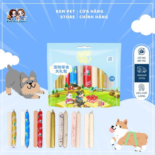 Xúc xích dinh dưỡng 7 vị thanh 15gr cho boss - kem pet store