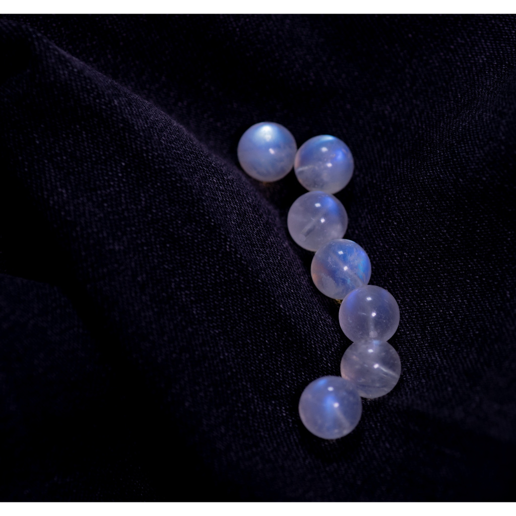 [Moonstone] Hạt lẻ đá phong thủy Moonstone đá mặt trăng 9.5-9.8mm